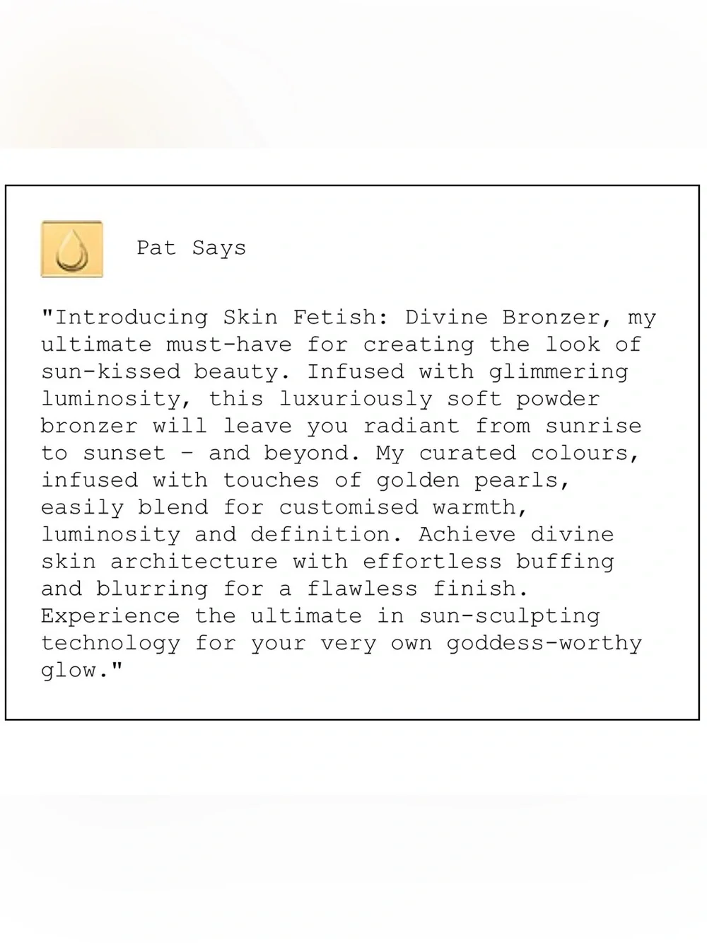 Pat McGrath Labs / Divine Bronzer / Bronze Nirvana